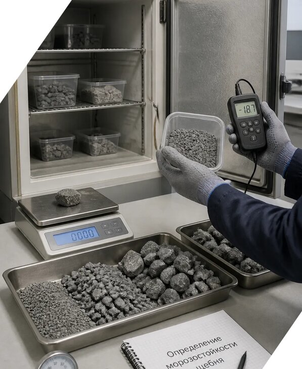 Определение морозостойкости щебня в Алексине от 3846 р. | ЭкспертизаРоссия
